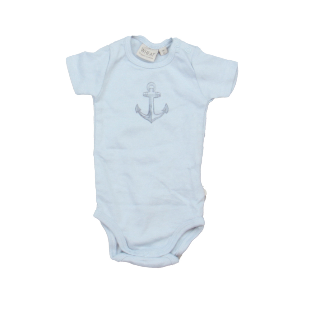 Wheat Boys Blue Onesie size: 3 Months